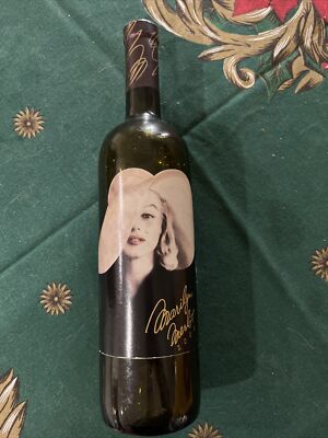 Marilyn Monroe Merlot Vintage Empty Wine Bottles 2002 RARE