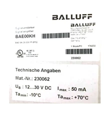 BALLUFF BAE SA-CS-025-YP-BP02(BAE00KH)Amplifiers For Capacitive Sensor Heads #