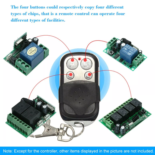 2x Electric Cloning Universal Gate Garage Door Remote Control Fob 433mhz Key Fob - Picture 10 of 14