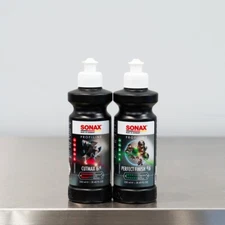 SONAX Perfect Finish Polish & Cutmax Cutting Compound 250ml Paint Correction KIT