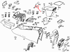 NEU MERCEDES-BENZ ML W166 ARMLEHNE INNENLEUCHTE A0009062235 ORIGINAL