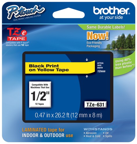 Genuine Brother TZe-535 P-touch Label Maker Tape TZe535 TZ535 TZ-535 White Blue - Picture 21 of 32