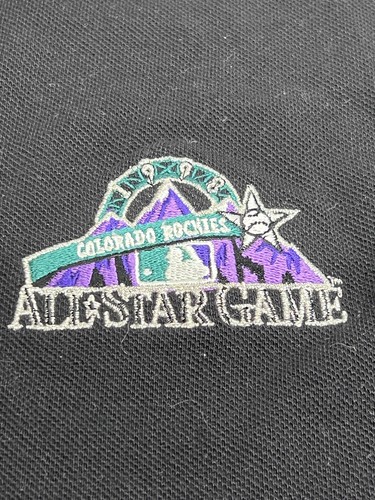 Colorado Rockies Polo Shirt All Star Game NWT Antigua Black 2XL Pique Knit Top - Picture 3 of 10
