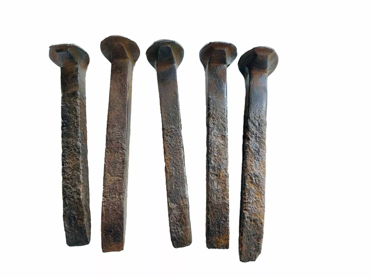 Railroad Spikes Rustic Crafts Blacksmith Forge Knives Decor - 5
