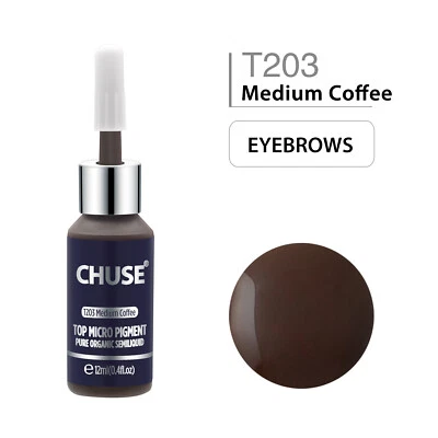 CHUSE Maquillaje Permanente Colores Microblading Pigmentos Cejas Tinta 12ml Café