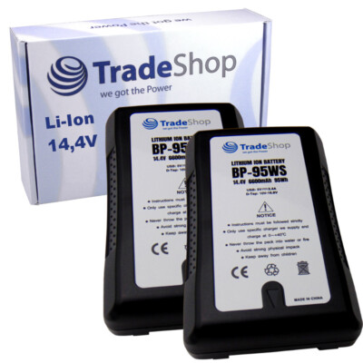 2x Li-Ion Akku 95Wh 6600mAh für Sony DNW-A25WS DNW-A25WSP DNW-A28 DNW-A28P