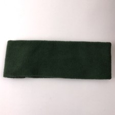 Wide Dark Green Fleece Winter Headband Ear Warmer