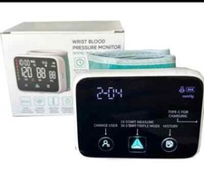 Digital Wrist Blood Pressure Monitor LED Display Rechargeable NEW