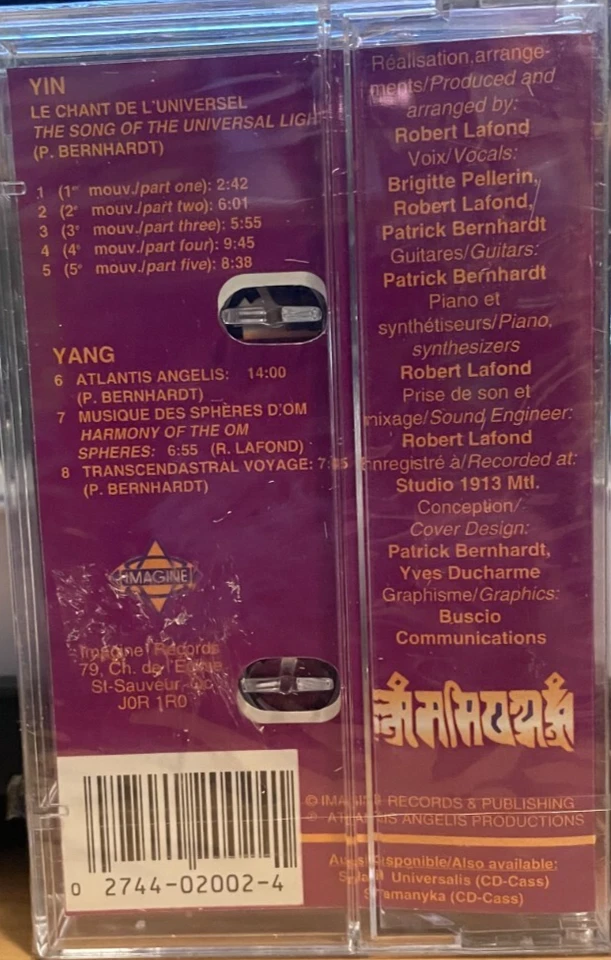 Patrick Bernhardt~Atlantis Angelis~1998 New AGE Cassette NEW SEALED #02744020024 - Image 2 of 2