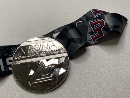 Virginia Commonwealth Games 2021 Silver Medal With Ribbon Liberty University NEW - Picture 3 of 5