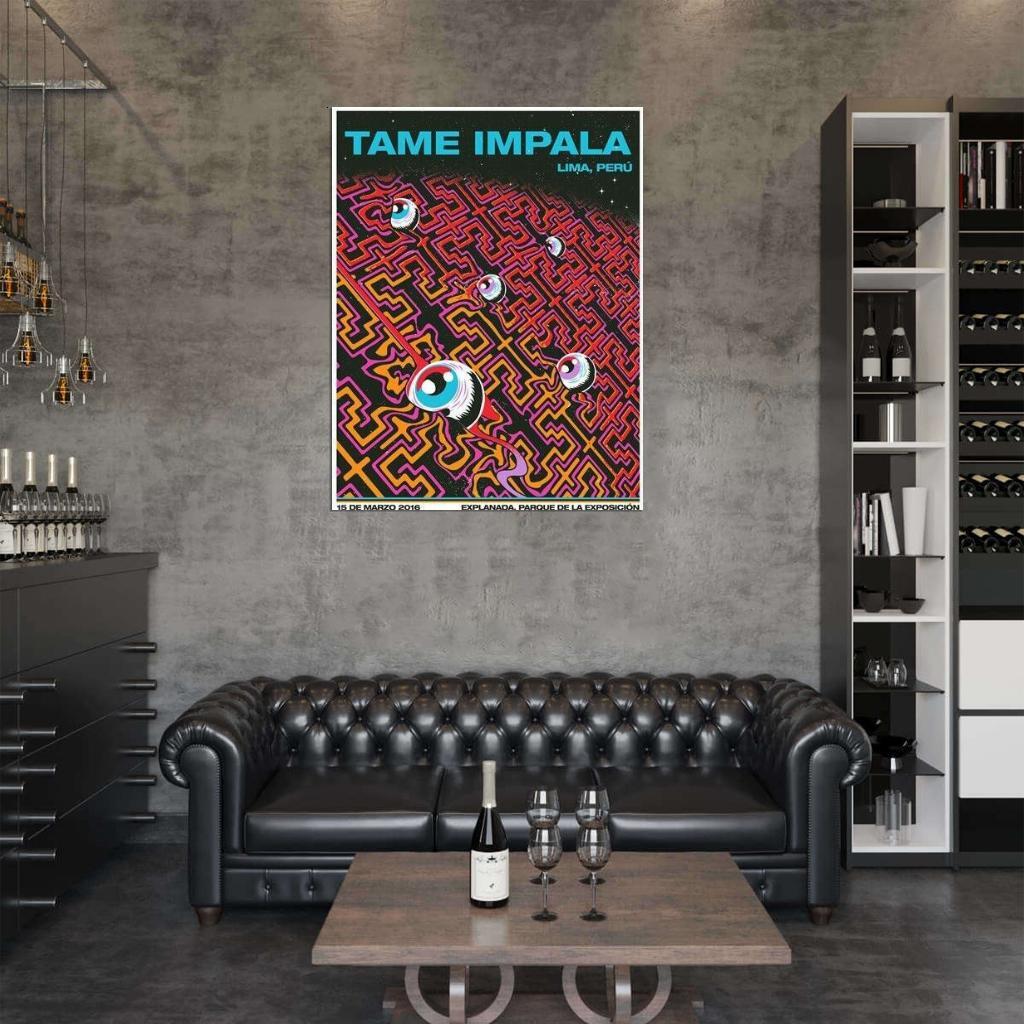 558455 Tame Impala Psychedelic Rock Music HD Cover Art 36x24 WALL