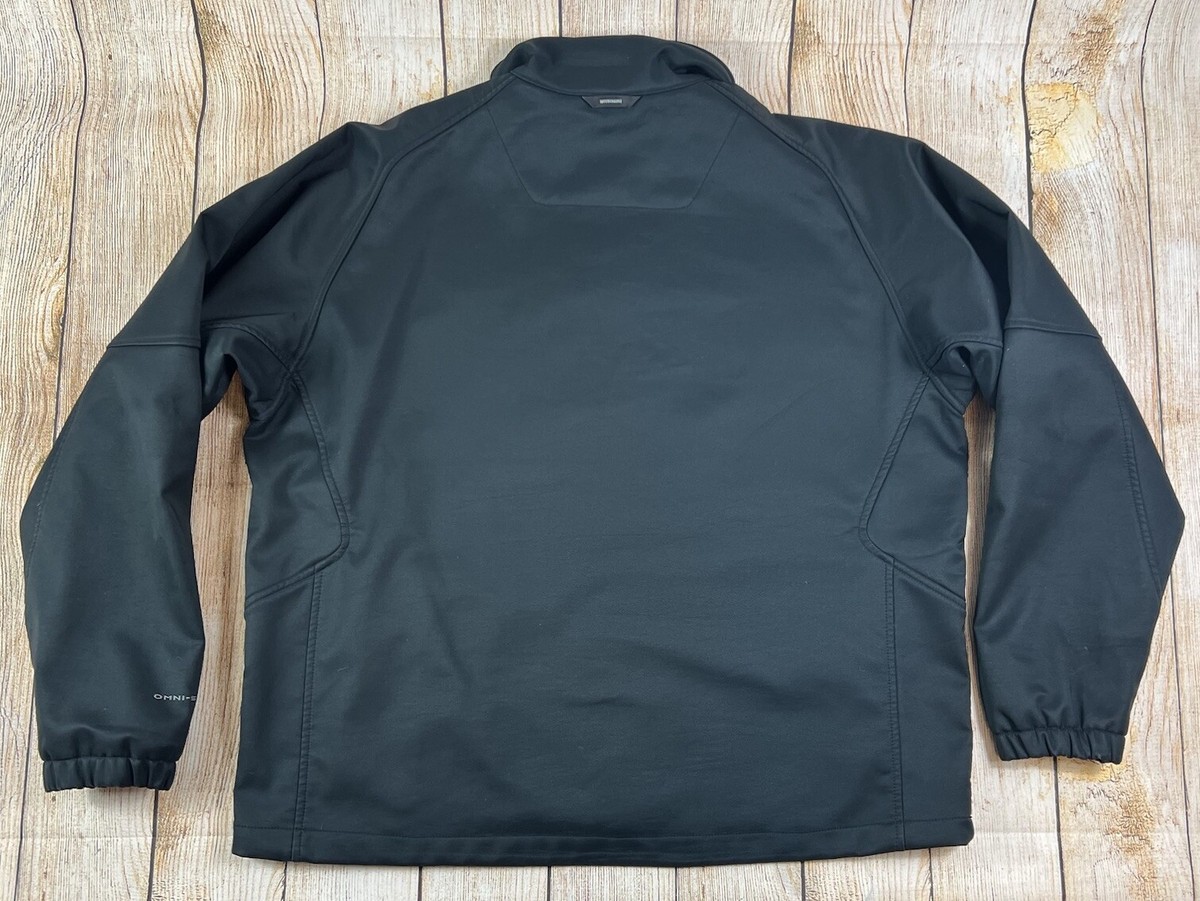コロンビア-OMNI-SHIELD フィッシングジャケット ブラック Mens Columbia Omni Shield Interchange Full Zip Soft Shell