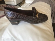 Mocassin croco vintage, authentique Céline, taille 37