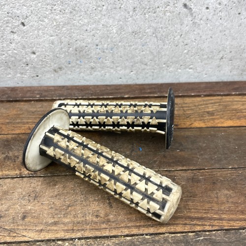 Oldschool BMX Griffe schwarz weiß Tri OG 80er Freestyle Vintage Survivor Fuan - Bild 6 von 9