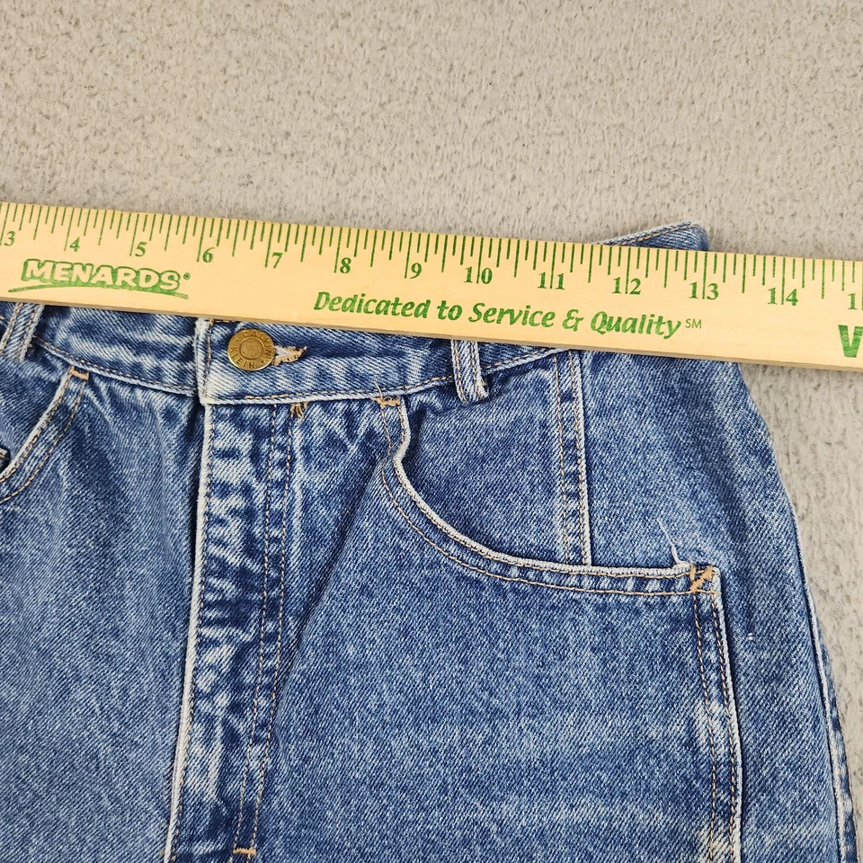 Pantalones Cortos de Jean Sueltos Corte Cintura Alta Años 90 De Colección Calvin Klein Hechos en EE. UU. **Mujeres 2 Foto 3 de 4