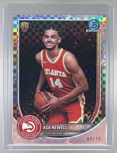 Asa Newell 2025 Bowman Chrome #BCV-23 Rose Gold X-Fractor Rookie RC /15