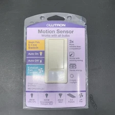 Lutron MS-OPS5MH-LA Motion Sensor Single/ 3 Way Switch - Brand New Sealed