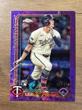2025 Topps Chrome Logofractor Brooks Lee RC Purple Refractor /250 #234