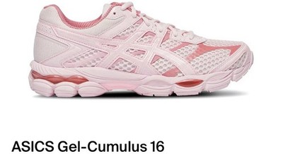 ASICS Gel-Cumulus 16 Pink White Mesh Cushioned Athletic Running Shoes