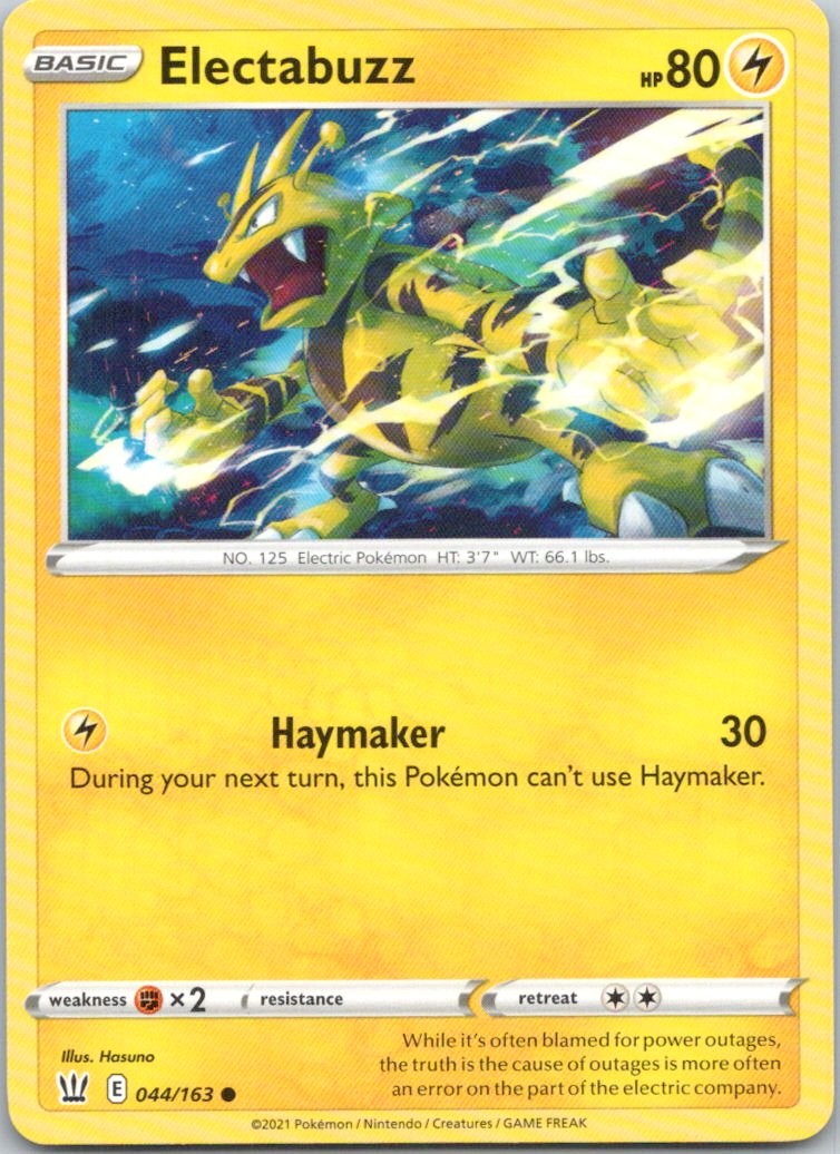 Electabuzz #44/163 (LP) SWSH05: Battle Styles SWSH05 Pokemon