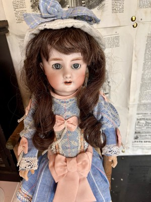 ANTIQUE small doll Dep Bisque Head Size 42 cm -16,5 inches