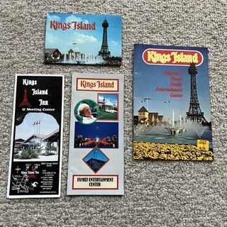 Vintage KINGS ISLAND Amusement Park & Inn Brochures Photos Maps Lot Of 4