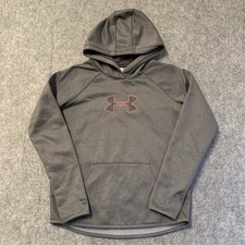Under Armour Hoodie Womens S Gray Storm 1 Pullover Thumb Holes 913