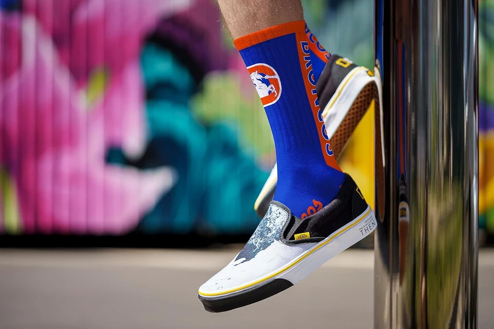 Calcetín de equipo para pies desnudos clásico de la NFL DENVER BRONCOS MVP color grande Foto 3 de 4