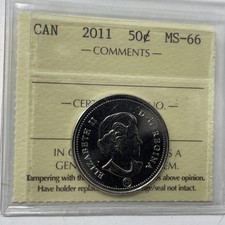 2011 Canada 50 Cent. ICCS Certified MS-66. C-2611