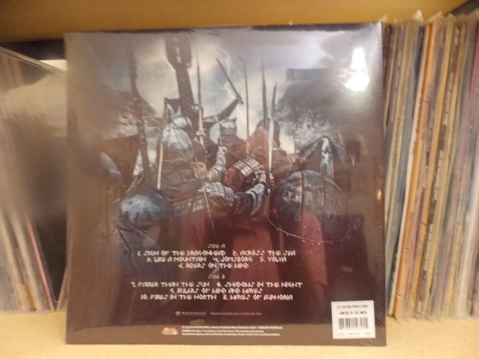 Leaves' Eyes LP, Sign Of The Dragonhead, NEW & RARE, 1 of only 125 in purple - Image 3 of 4