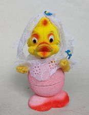 Ente Candy Container mit Wackelkopf Osterdeko Ostern, vintage, alt, Oberfranken