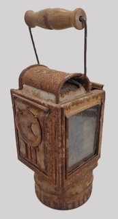 Lampe à carbure allemande en tôle WW2 complète