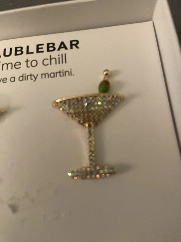 Baublebar Earrings In Original Design. Martini’s With The Bling To Get You Going - Image 4 of 4