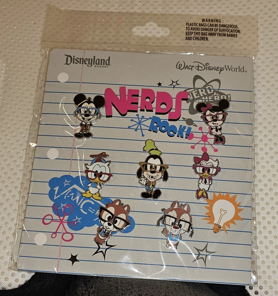 disney nerds pin set products for sale | eBay