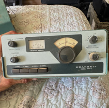 Heathkit HW-8 HF CW Ham Radio Receiver Analog Headphone Jack Green Gray