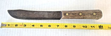 VINTAGE OLD HICKORY BUTCHER KNIFE SHAPLEIGH'S HAMMER FORGED 1843 - 1934 LOT Q