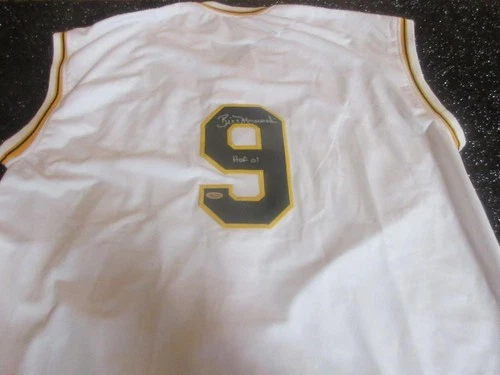 BILL MAZEROSKI #9 SIGNED AUTOGRAPHED BASEBALL JERSEY PITTSBURGH PIRATES W/ COA 2