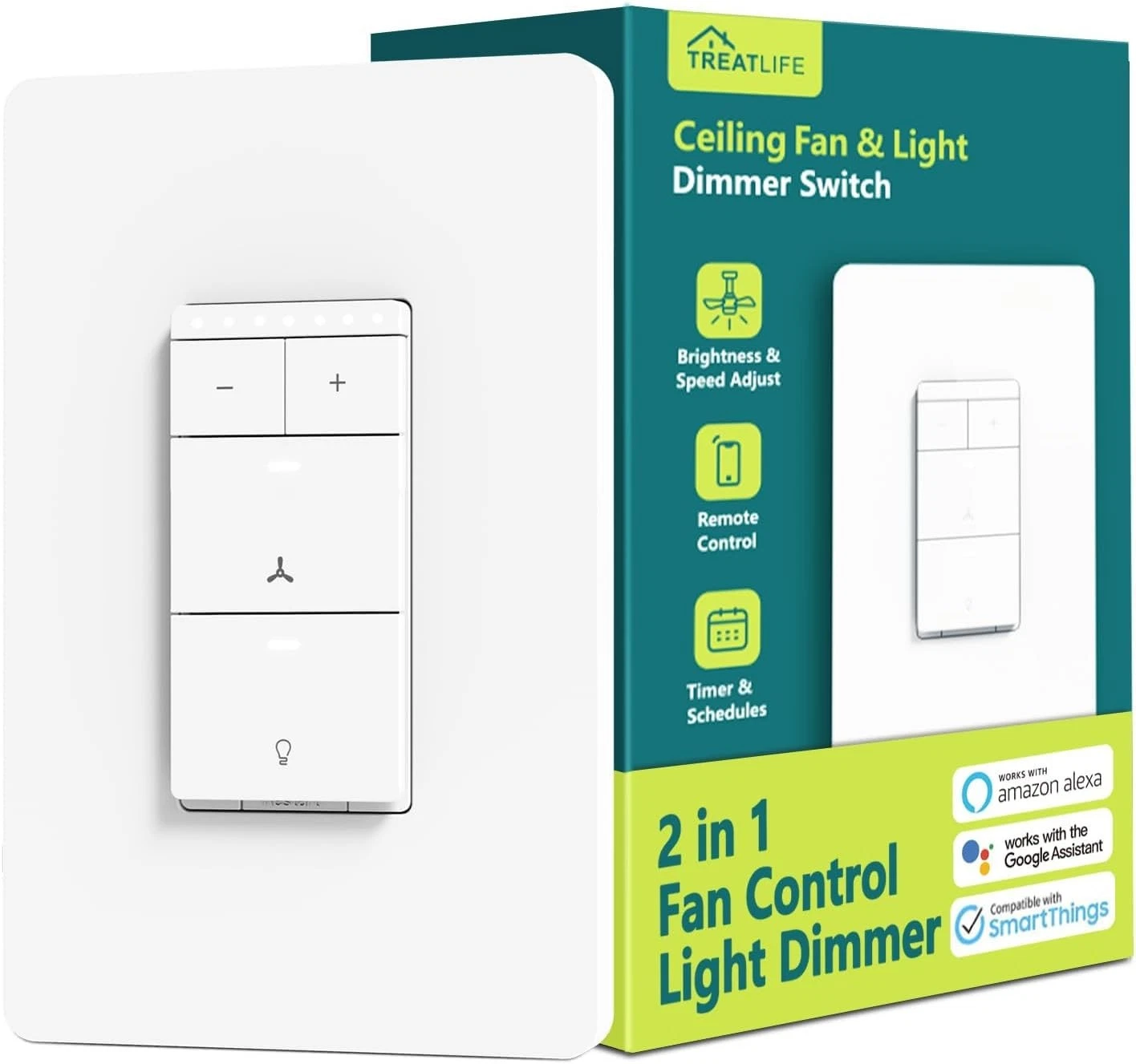 Treatlife Smart Ceiling Fan Control and Light Switch - Thumbnail 2