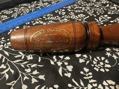 RARE vintage  Mel De Lange duck calls World Champion Duck call! Burlington,Iowa