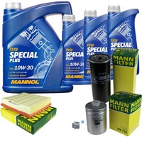 Mann Inspektionspaket 8L Mannol Special Plus 10W-30 FüR Audi A6 Avant S6