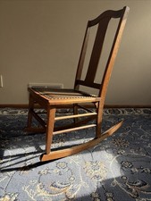 Antique Wooden Rocking Chair For Children 35  Tall