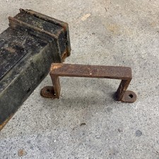 Original 6 X 4 Inch Rectangular Cast Iron  Earbelt Bracket Rain Pipe.