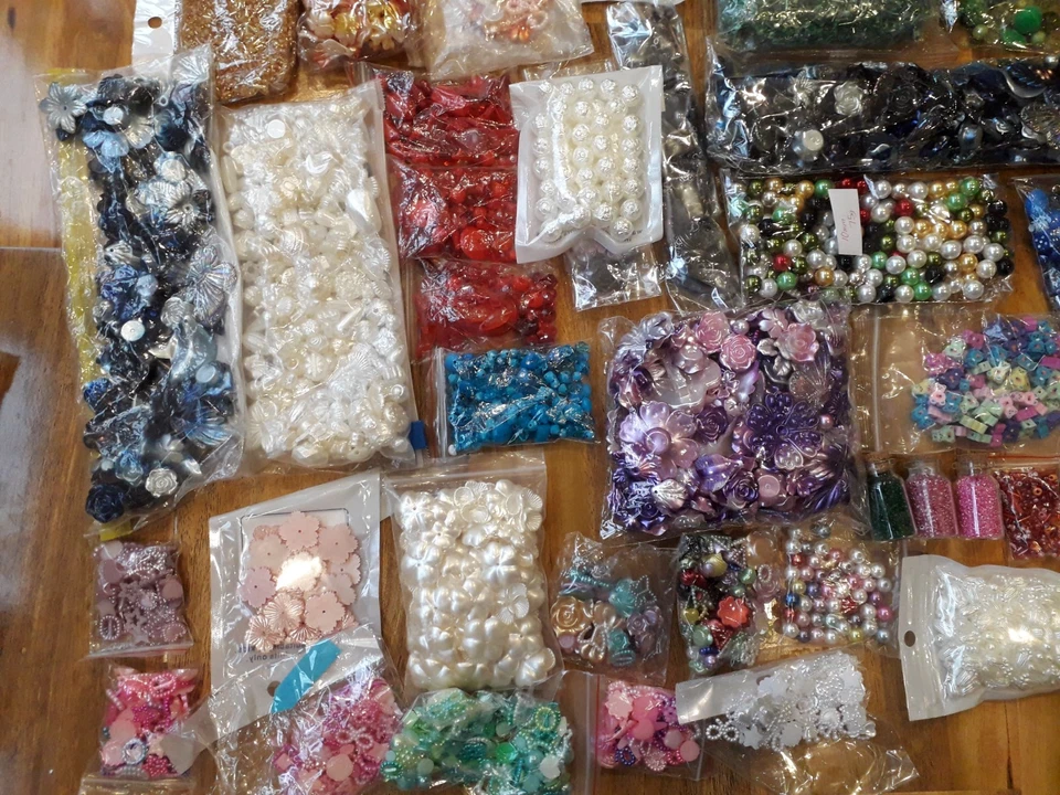 HUGE New Beads Jewellery Making Glass Seeds FANCY round Shapes Christmas Gems + - Image 2 of 4