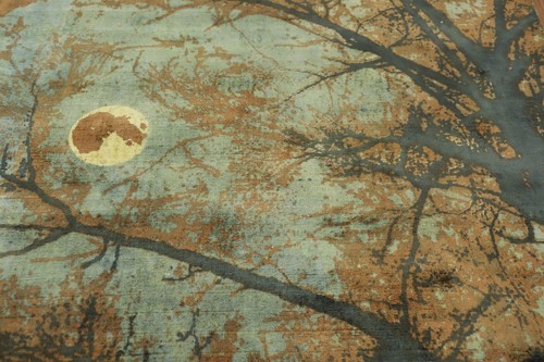Natur Druck Abstrakt Modern Stil Vorleger 5x8 Fuß Handgeknüpft Carpet - Bild 5 von 13