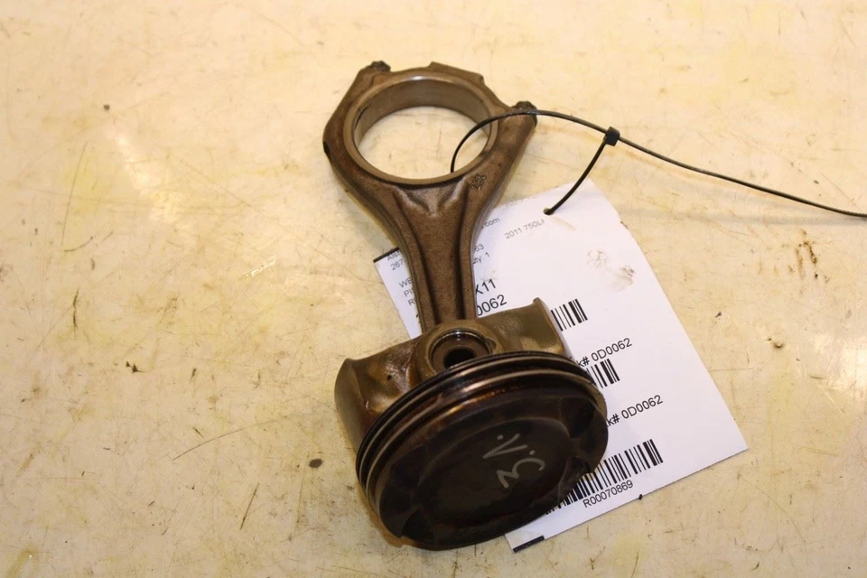 2010-12 BMW 750Li xDrive 4.4L двигатель поршень слева 3 с соединительным штоком 11257613626 - Изображение 4 из 4