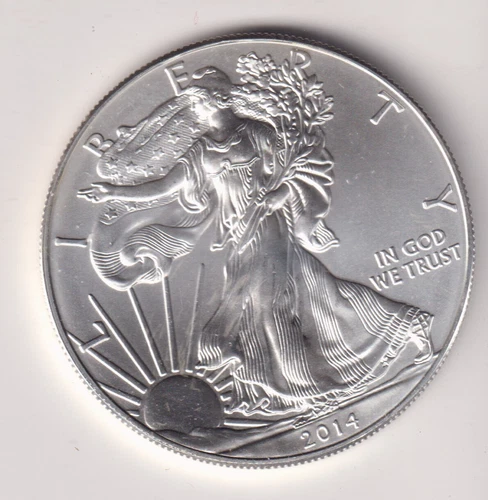 2014 WALKING LIBERTY AMERICAN EAGLE .999 FINE SILVER DOLLAR COIN 1oz. $1 USA A