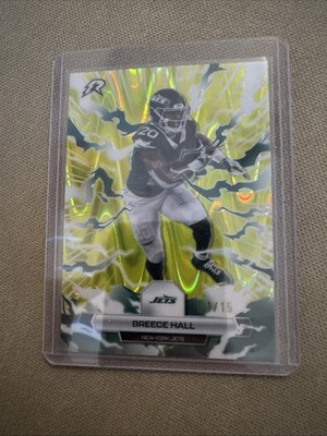 2025 Topps Resurgence Football Breece Hall #76 Lime Green Static /15 first print