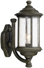 Image of Outdoor Wall Light Old Iron Lantern IP43 E27 Traditional