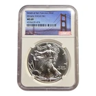 2016 (S) $1 AMERICAN SILVER EAGLE NGC MS69 STRUCK AT SAN FRANCISCO MINT LABEL