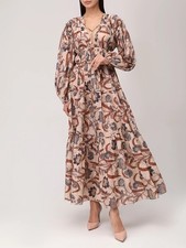 ZIMMERMANN Ascension Maxi Dress Puff-Sleeve $ 1250 Size 1